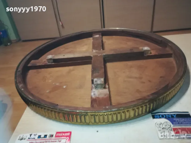 ПЛОТ ЗА ШАХ МАСА С ОБКОВ МЕД МЕСИНГ-ВНОС ФРАНЦИЯ 0311241003LNWC, снимка 18 - Антикварни и старинни предмети - 47819432