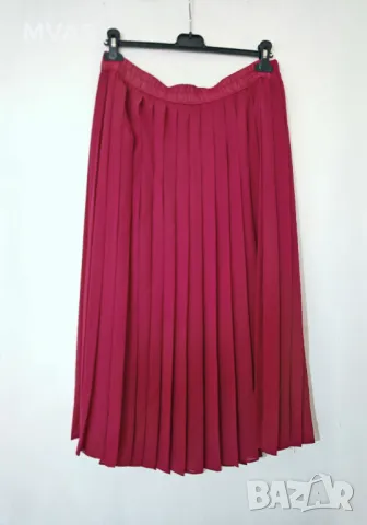 Нова розова плисирана воалена пола XL 2 XL, снимка 2 - Поли - 49756339