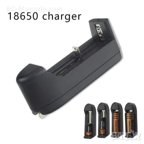 Универсално евтино зарядно устройство за батерии 18650 16340 123 14500 на ток за контакт с преходник, снимка 4 - Друга електроника - 51041582