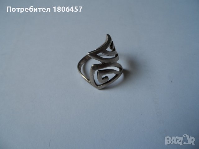 сребърен пръстен Г, снимка 4 - Пръстени - 42046629