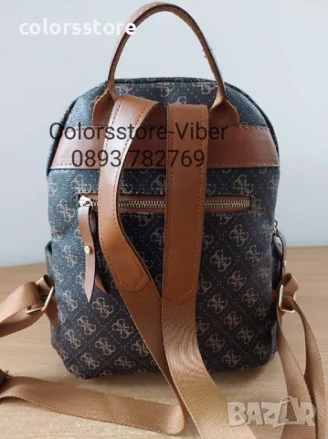 Кафява раница  Guess кодSG 202, снимка 4 - Раници - 33275328