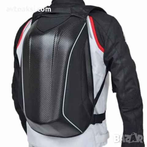 Аеродинамична раница за мотор carbon/textile -182890, снимка 5 - Аксесоари и консумативи - 49130592