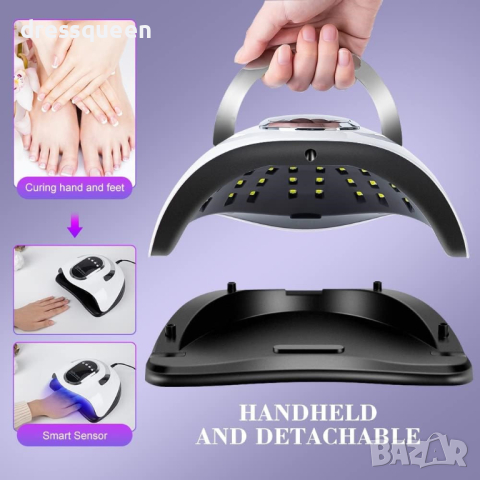 4106 Професионална UV/LED лампа за маникюр, Sun X11 Max - 280W с 66 LED, снимка 3 - Продукти за маникюр - 44803338