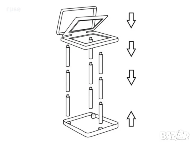 НОВИ! Сглобяема поставка за чувал за отпадъци до 60 литра, снимка 8 - Други стоки за дома - 48968512