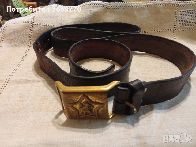 Стар военен колан БНА, снимка 2 - Антикварни и старинни предмети - 53484195