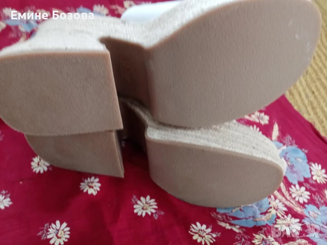 дамски чехли ZARA, снимка 4 - Чехли - 50727548