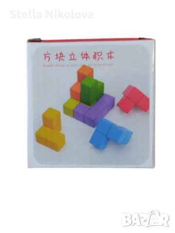 Образователна игра за най-малките "Построй кубче"