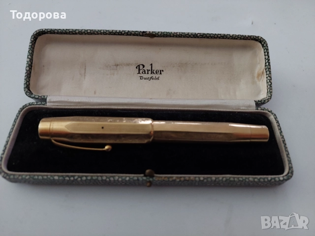 RRR-Златна 14к писалка PARKER(Паркер)солидно злато 14 к , снимка 3 - Други - 52126983
