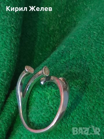 ЕФЕКТЕН СРЕБЪРЕН ФЕШЪН АРТ ПРЪСТЕН СРЕБРО 925 ДИЗАЙНЕРСКИ СТИЛЕН МОДЕЛ 37822, снимка 17 - Пръстени - 40757643
