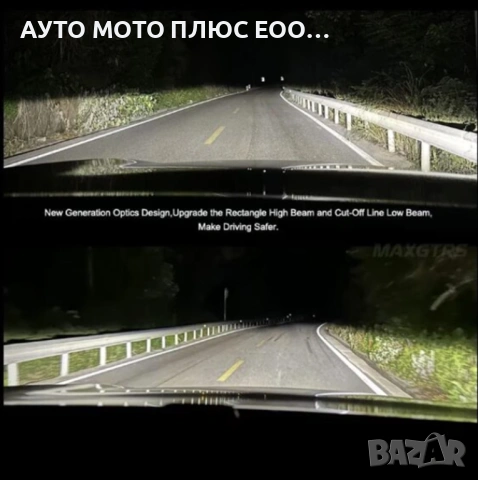 LED диодни крушки за фарове с Лупа - 9005 CANBUS, 12V, 40W, 12 400LM, снимка 5 - Аксесоари и консумативи - 53132545