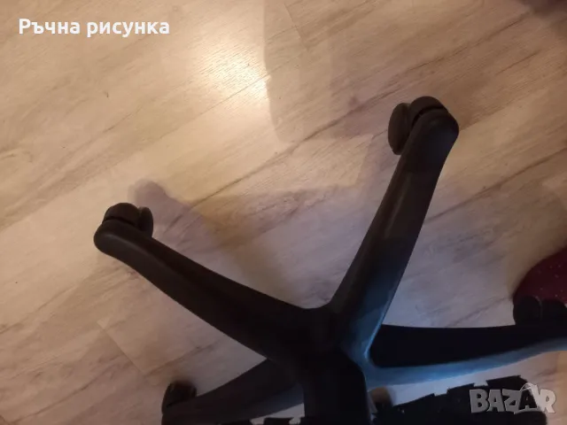 Кожен офис стол,добро състояние, снимка 8 - Столове - 49554338