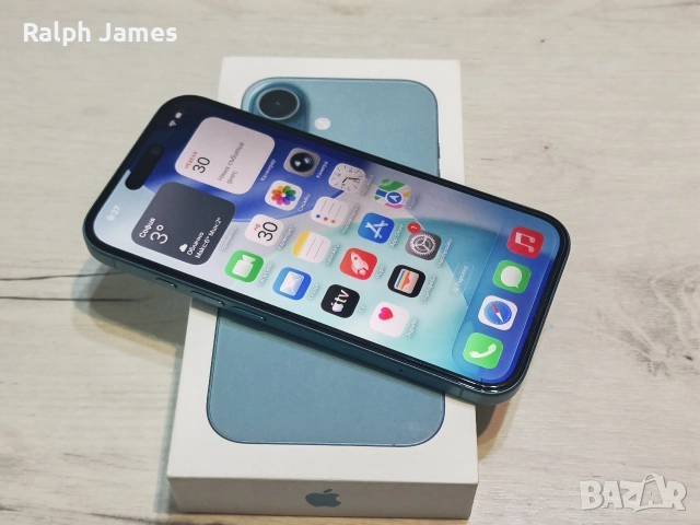 Като нов iPhone 16 5G 128 GB Teal 24.м гаранция, снимка 3 - Apple iPhone - 52589666