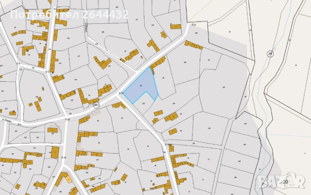 Имот в с. Мостич до гр. В. Преслав - 1553 кв.м. регулация/ток/вода/УПИ, снимка 2 - Парцели - 52453057