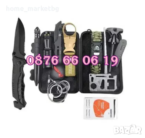 Комплект за оцеляване 13 в 1 при спешни случаи