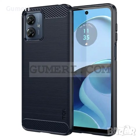 Motorola Moto G14 Противоударен Силиконов Гръб Карбон, снимка 3 - Калъфи, кейсове - 42208987