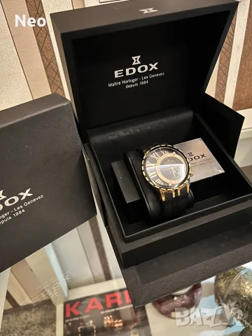 Edox Grand Ocean Decentrique Date Automatic, снимка 3 - Мъжки - 56275309