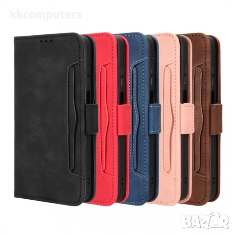 Кожен калъф Портфейл за Honor X5c Plus 4G/ Honor X5c 4G- Магнитен клипс, Държач за карти и Стойка, в, снимка 13 - Калъфи, кейсове - 52629568
