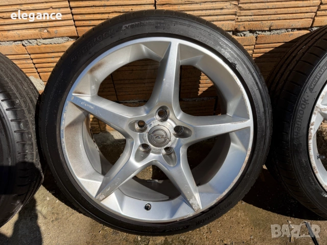 Оригинални алуминиеви джанти с летни гуми за Opel 5x110 18 цола Penta, снимка 4 - Гуми и джанти - 53817363