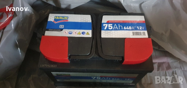 Акумулатор 75Ah десен плюс Чисто Нов 2г Гаранция европейски по лиценз на Varta , снимка 2 - Части - 52444262