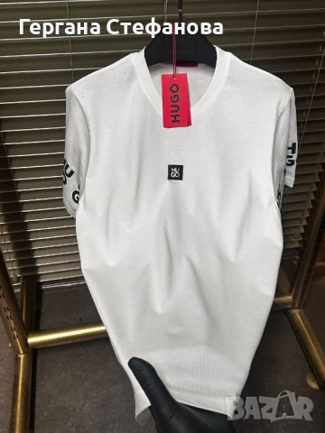 Мъжки тениски от марковата марка Hugo Boss в многоцветен дизайн, снимка 3 - Тениски - 53240098