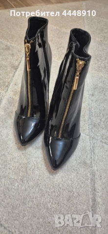 Продавам елегантни дамски черни боти, снимка 7 - Дамски боти - 52354994