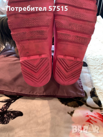 Hunter розови детски гумени ботуши, снимка 11 - Детски боти и ботуши - 36407252