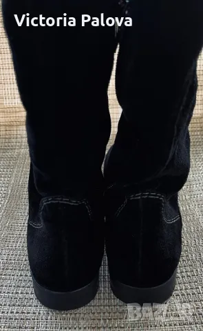 Красиви велурени ботуши  TAMARIS Германия, снимка 3 - Дамски ботуши - 48801319