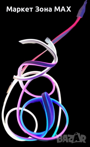 Водоустойчиво осветление, RGB 4.5 метра лента, снимка 8 - Лед осветление - 52863149