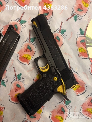 Продавам аерсофт пистолет TOKYO MARUI HI-CAPA 5.1GOLD, снимка 3 - Въздушно оръжие - 52712443
