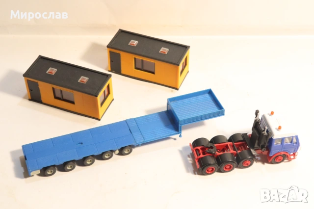 HERPA H0 1/87 MERCEDES ФУРГОН КАМИОН МОДЕЛ ВЛЕКАЧ TIR, снимка 9 - Колекции - 53764147