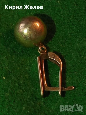 СТАРА СРЕБЪРНА АНГЛИЙСКА ОБЕЦА РЪЧНА МАЙСТОРСКА ИЗРАБОТКА СТЕРЛИНГ СИЛВЪР 25671, снимка 4 - Обеци - 35736116