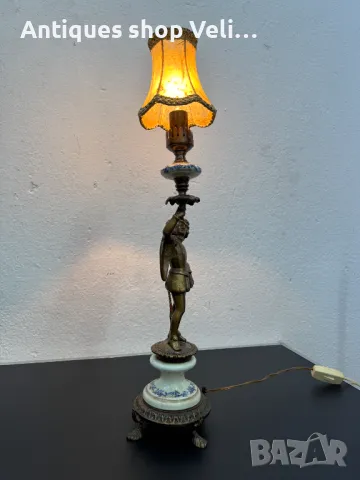 Красива настолна лампа №6143 , снимка 5 - Антикварни и старинни предмети - 48125926