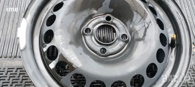 1бр. нова железна джанта 6J15 ET39. 4x100мм. Свалена от Opel Meriva. Става и на Corsa, Astra и др., снимка 9 - Гуми и джанти - 49911705