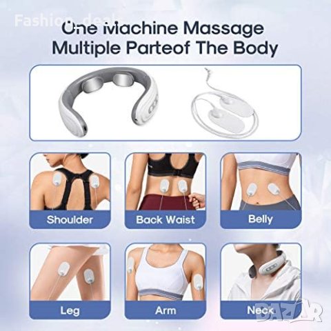 Нов преносим Масажор за врата при болки в шията с функция за загряване, снимка 2 - Масажори - 41269366