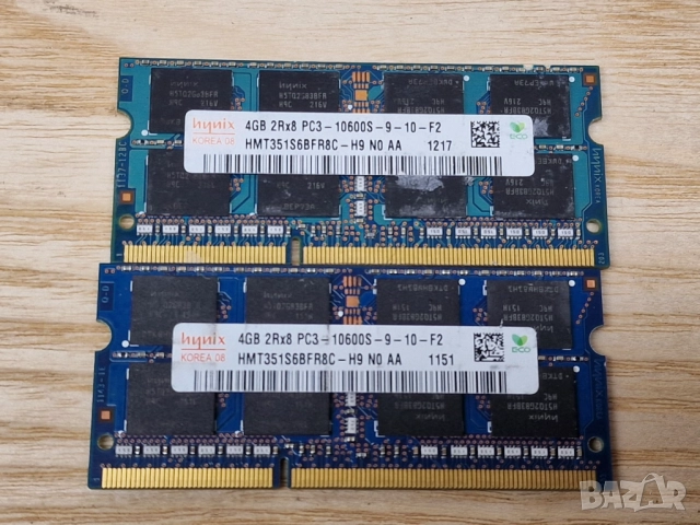 ✅4GB DDR3 16 чипа 1333Mhz Hynix Ram Рам Памет за лаптоп