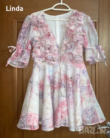 Разкошна рокля на цветя, снимка 4 - Рокли - 51669587