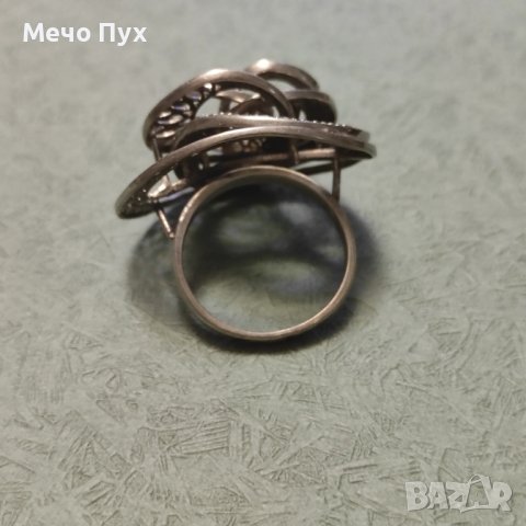 Сребърен пръстен (176), снимка 5 - Пръстени - 41788291