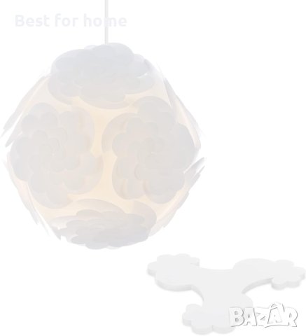 Дизайнерска лампа- пъзел от Kwmobile Flower Look, снимка 6 - Лампиони - 41900104