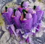 Вечни букети от плетени лалета , снимка 1
