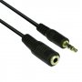 Кабел Аудио жак 3.5mm Мъжки към Аудио жак Женски 1.8м VCom SS001318 Cable 3.5mm-M/F