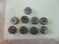 Лот от 9 бр. копчета с петолъчки метални от соца, снимка 3