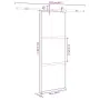 vidaXL Плъзгаща се врата с обков 76x205 см Закалено стъкло&Алуминий, снимка 7