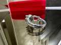 CARTIER Panthere de Cartier White Gold Black 5 Diamonds Пръстен, снимка 6