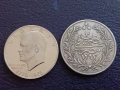 1 долар 1976 САЩ и 20 куруш 1876 ОИ, снимка 1