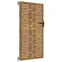 vidaXL Градинска порта 85x200 см, кортенова стомана, квадратен дизайн, снимка 1