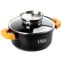 Универсална гранитна касерола с незалепващо, със стъклен капак и дозатор за течности, снимка 4
