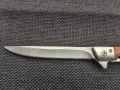 Сгъваем джобен нож M390 с дървена дръжка и кания, снимка 7
