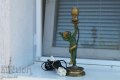 Стара месингова лампа, снимка 1 - Антикварни и старинни предмети - 38786060