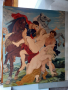 Огромна майсторска картина масло на платно Рубенс подпис, снимка 2