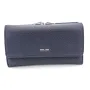 Дамско портмоне с много прегради в тъмно синьо с голям монетник, снимка 1